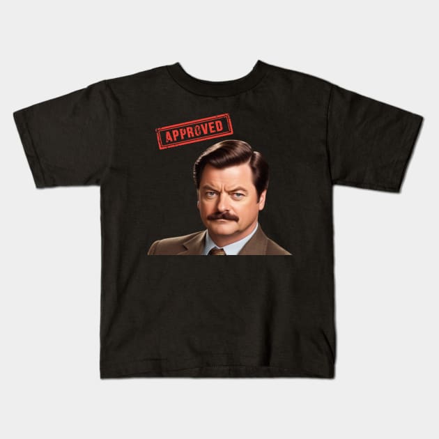 Ron Approves Funny Design Kids T-Shirt by Tee Shop